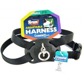 Coastal Pet Size Right Nylon Adjustable Harness (Option: Black)