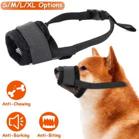 Pet Dog Muzzle Mask Adjustable Dog Mouth Cover (size: M)